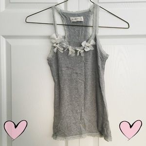 <donated> Abercrombie lace bow tank